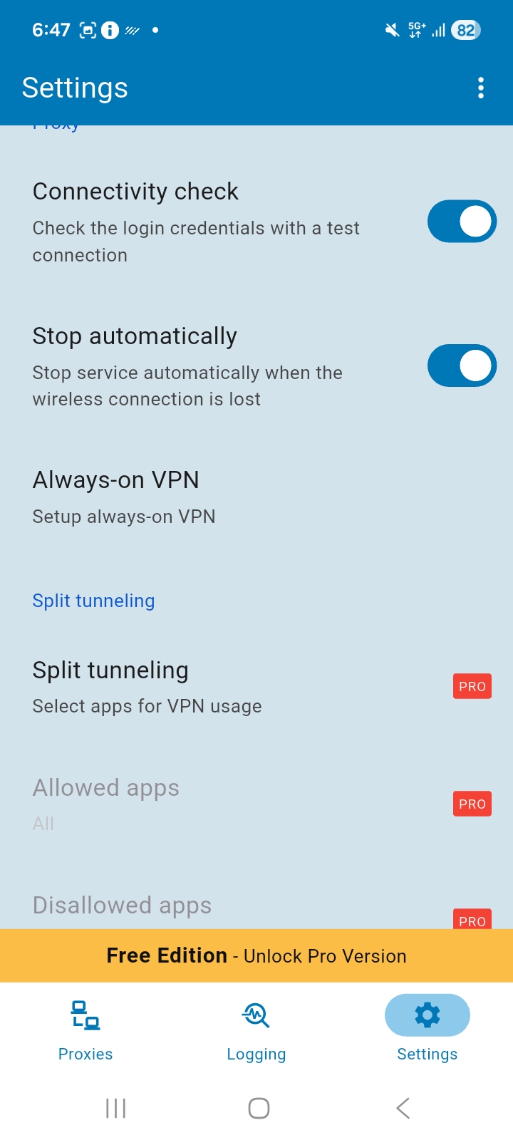 Super Proxy Settings